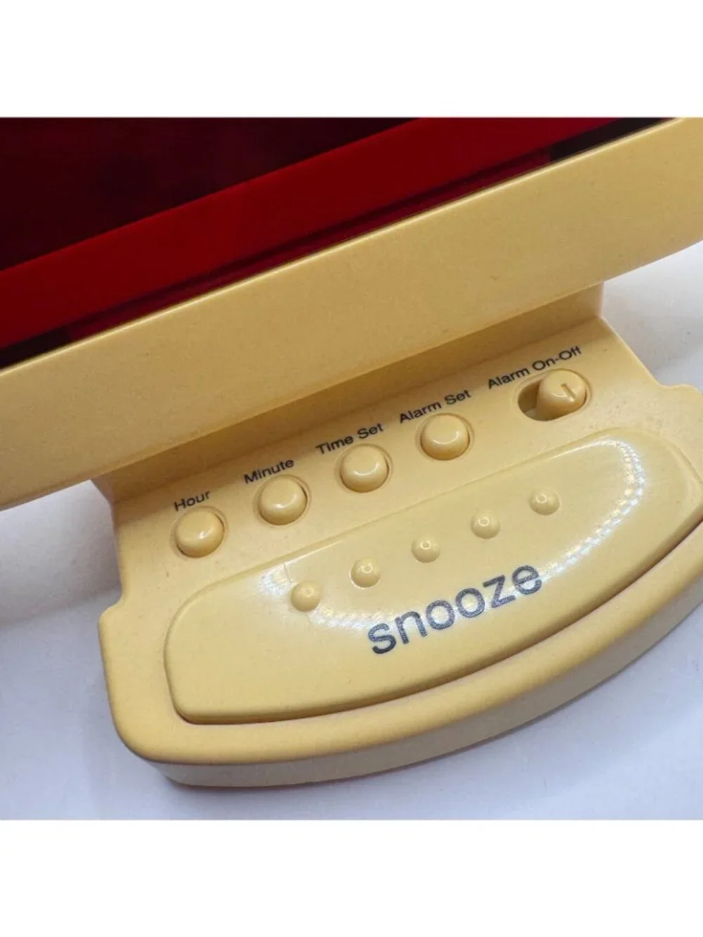 Giant Vintage LiTech Bedside Alarm Clock LARGE LEDs w Battery Backup plug in Y2K